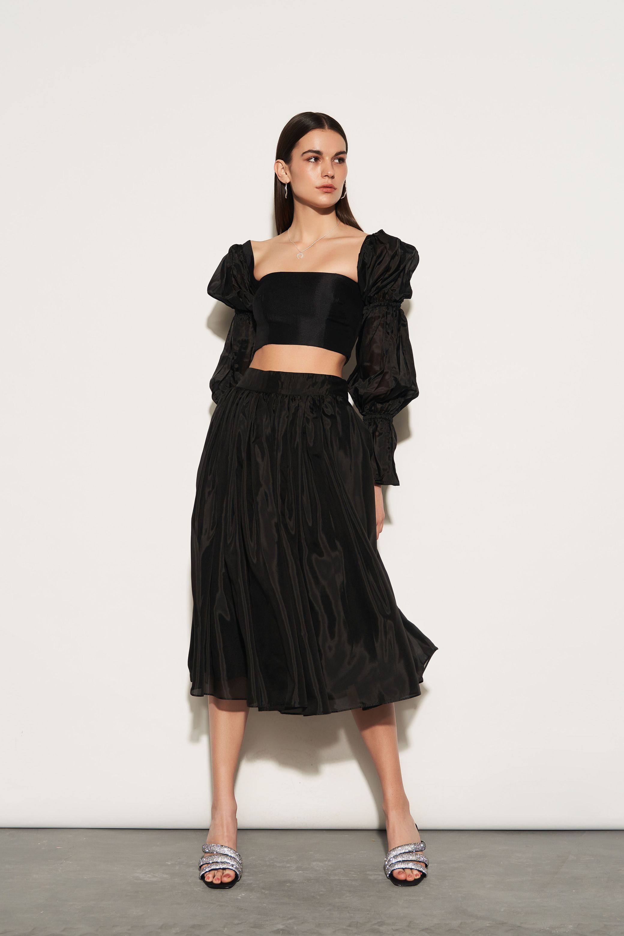 Black Organza Skirt
