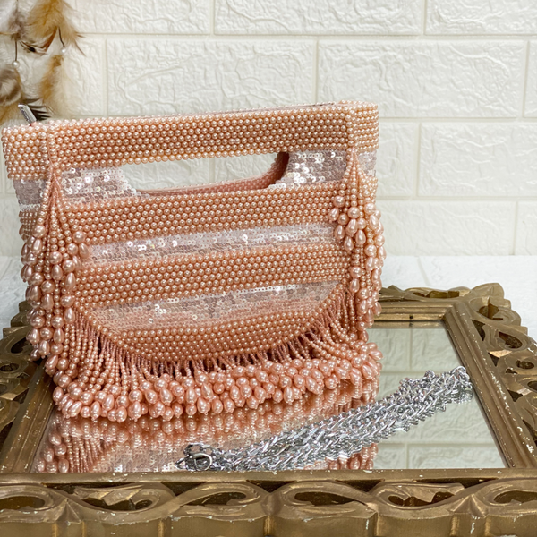 Pink Pearl Detailing Clutch