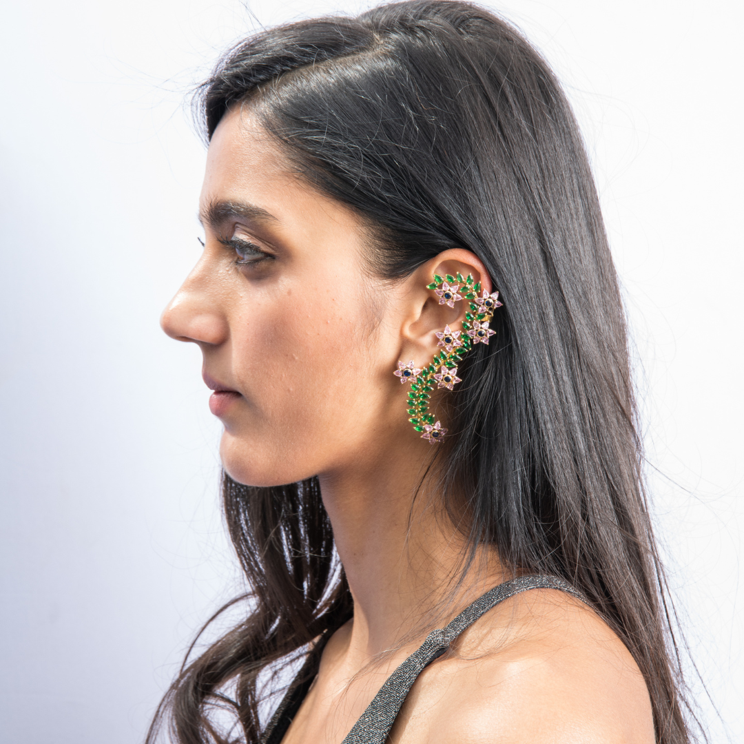 Flower Creeper Earring