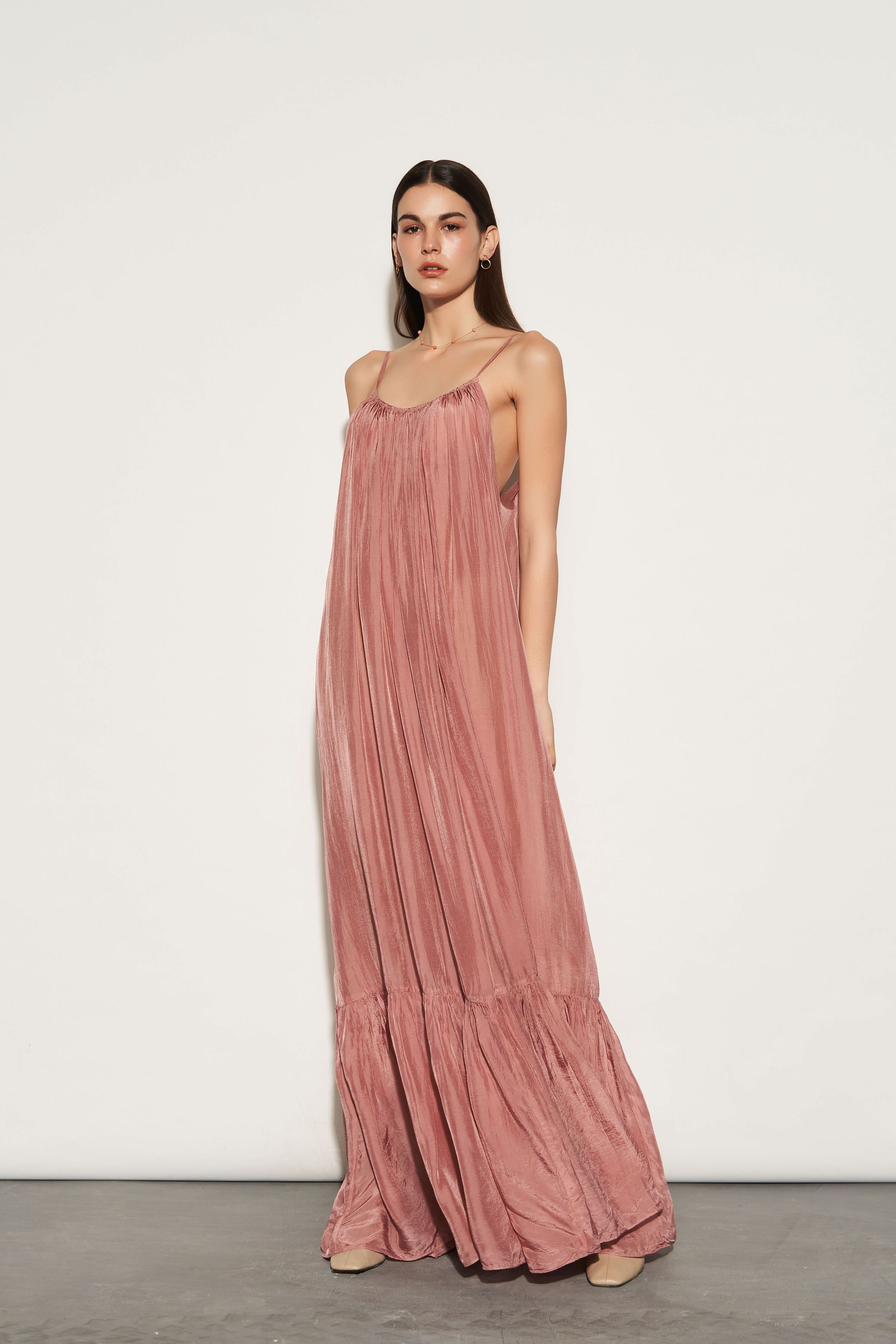 Rosy Brown Maxi Dress