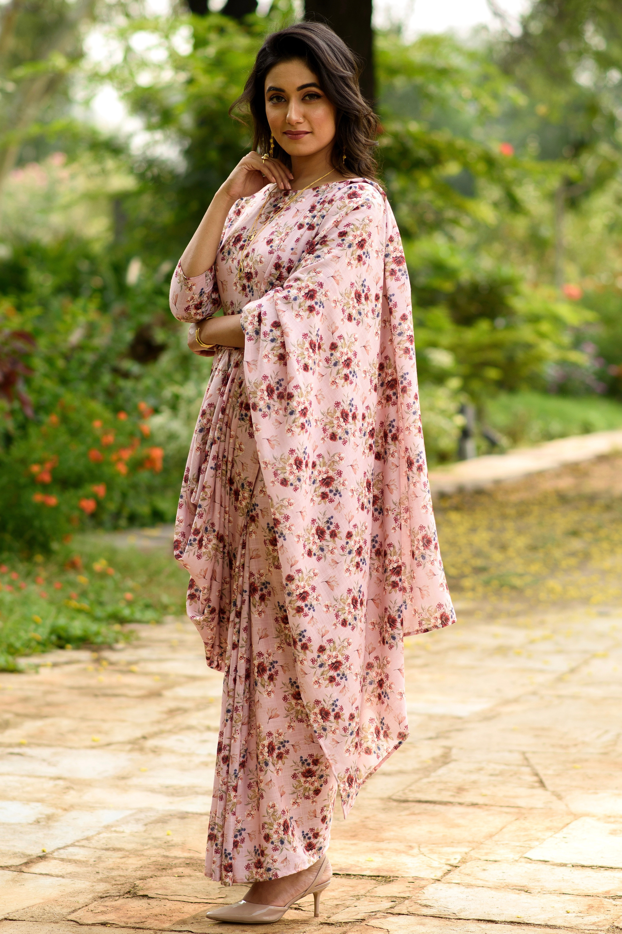 drape saree dress