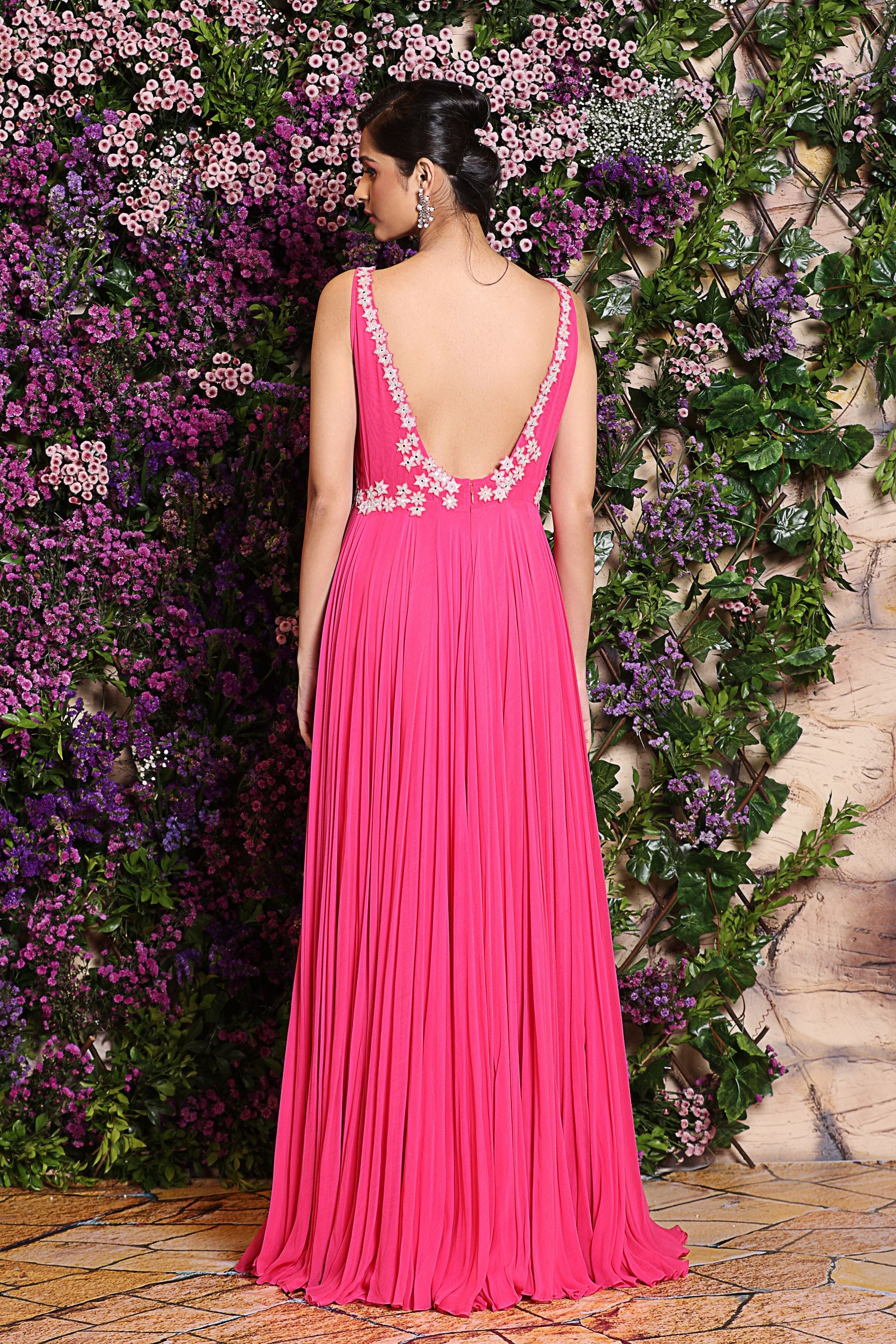 Partwear pink colour dresses online