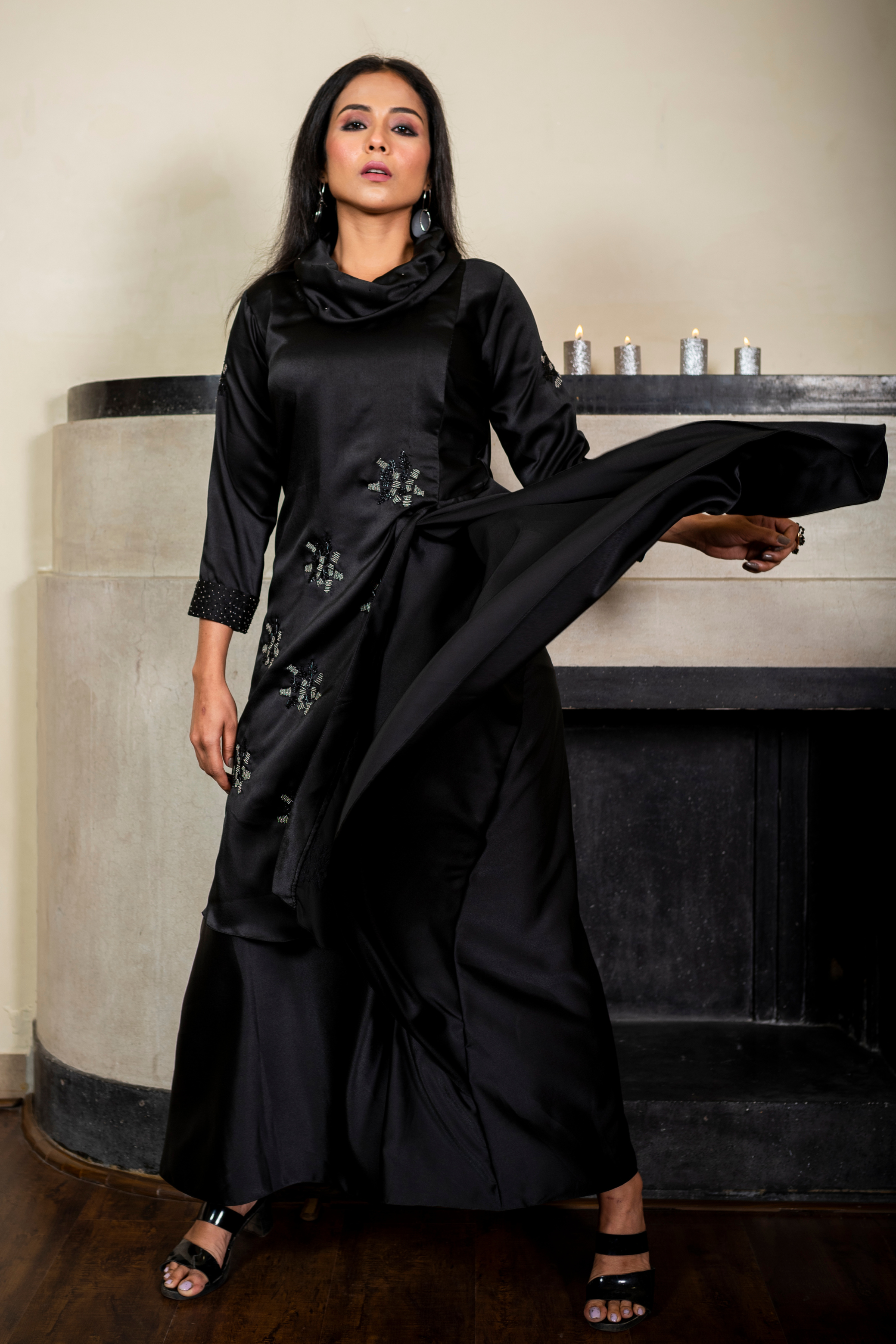 Black Indo-Western Gown