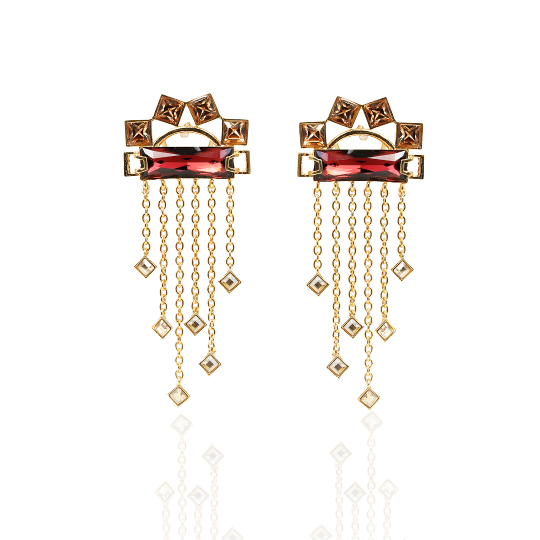 dazzling pair of dangler earrings 