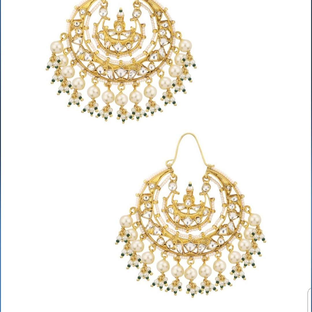 dainty Chandbaali earrings