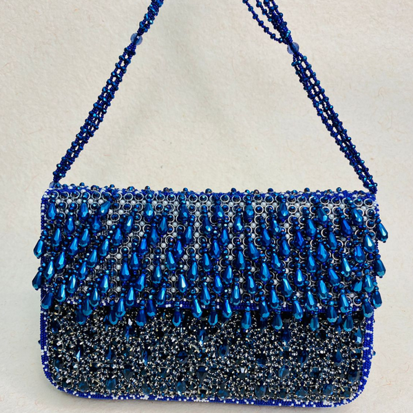 Kainiche By Mehak blue hand bag