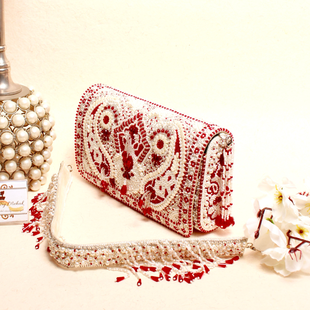 Kainiche By Mehak embroidered clutch