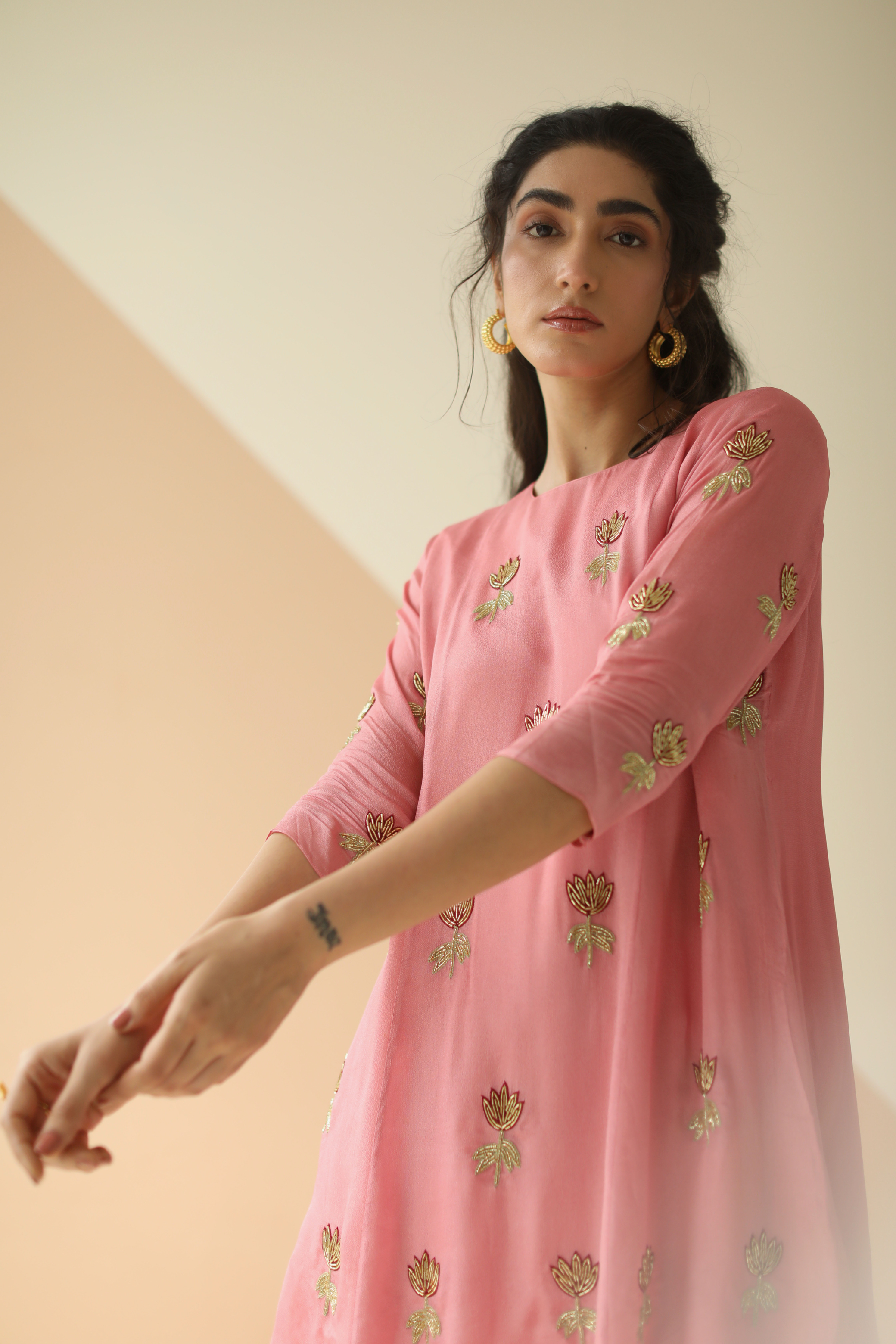 Buy Pink Dhoti Dress Online 