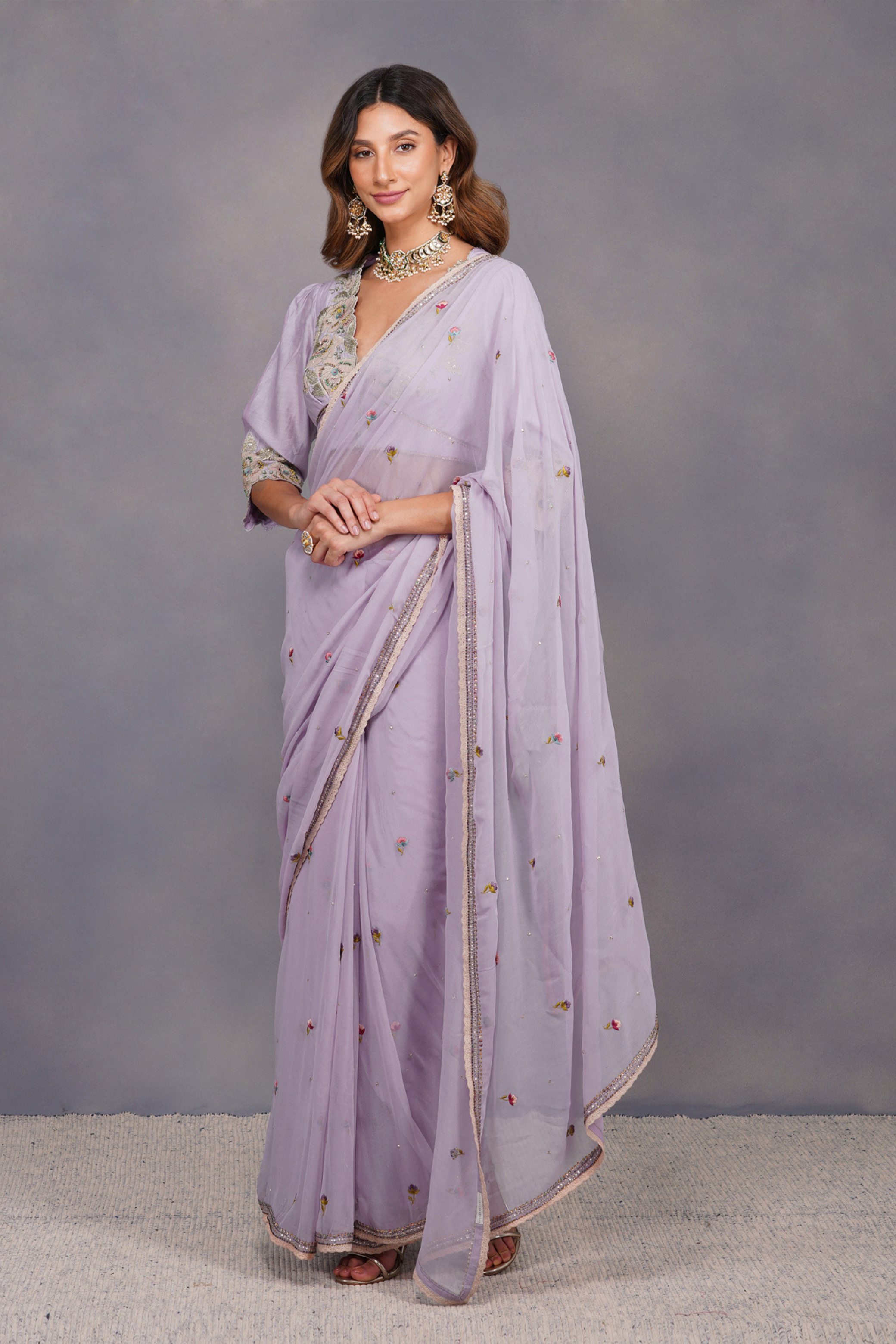 Georgette saree with blouse