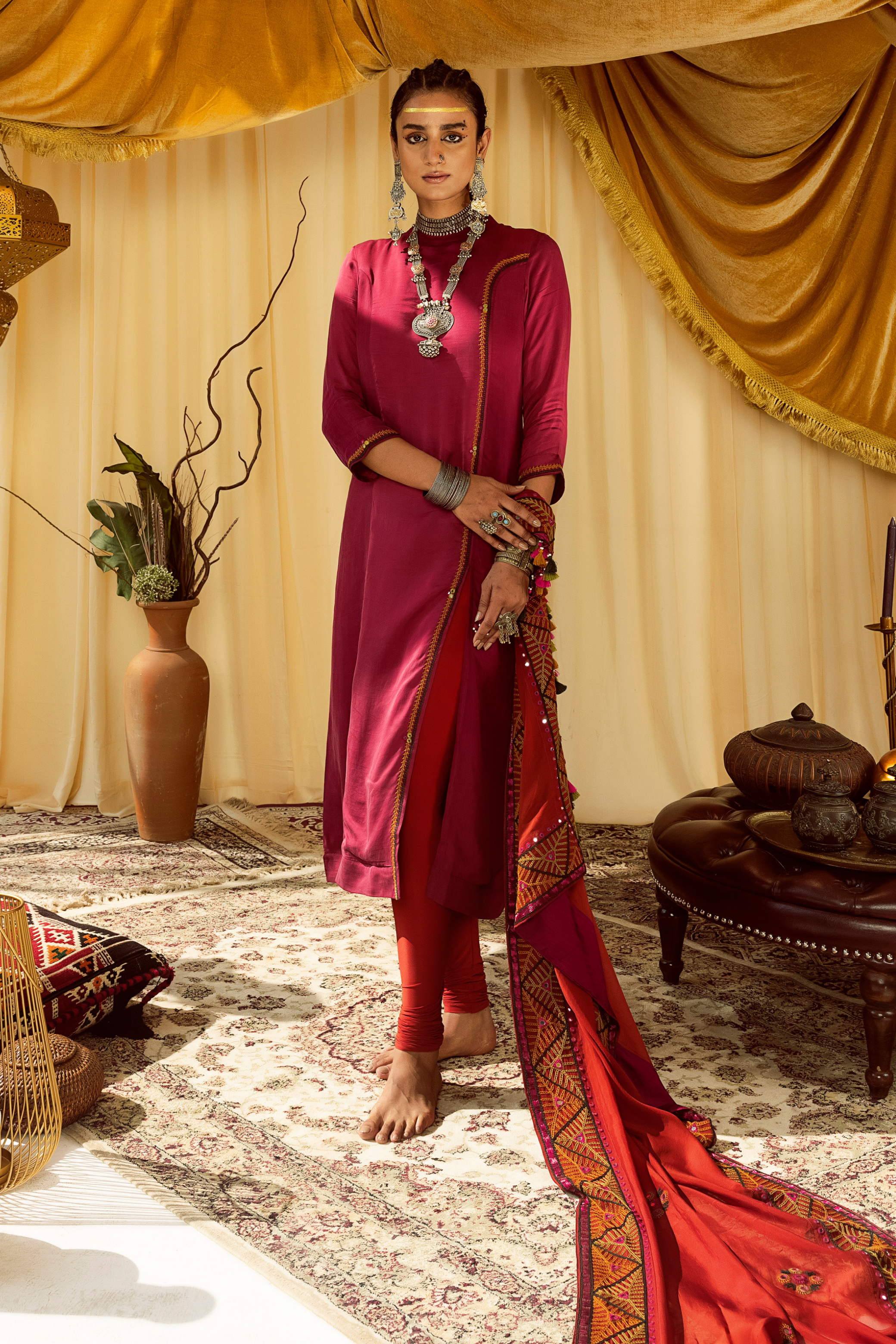  kurti with Embroidery