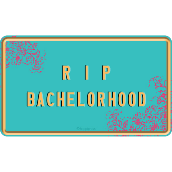 Turquoise bachelorhood Embossed Plate